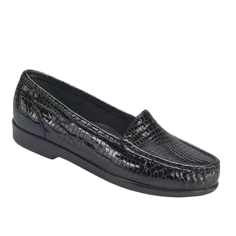 Women sSimplify BlackCroc.sas womens simplify black croc 1556 181 1