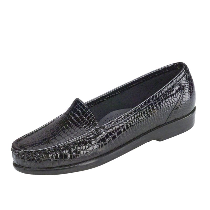 Women sSimplify BlackCroc.sas womens simplify black croc 1556 181 2