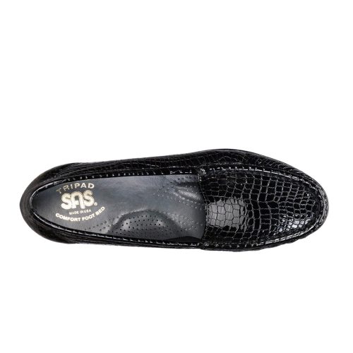 Women sSimplify BlackCroc.sas womens simplify black croc 1556 181 4